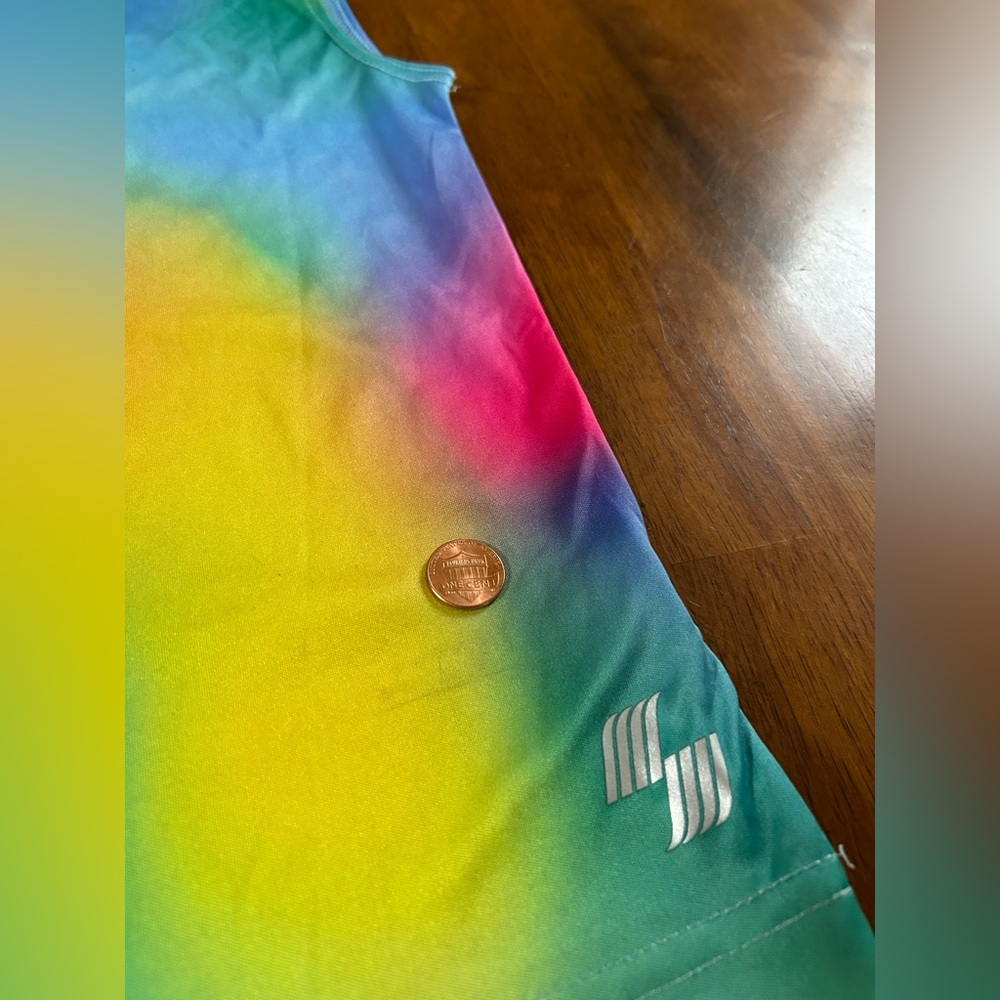 Rainbow Athletic Muscle Tank & Shorts Set | Boys Size 5/6 | Colorful Activewear - Picture 9 of 9